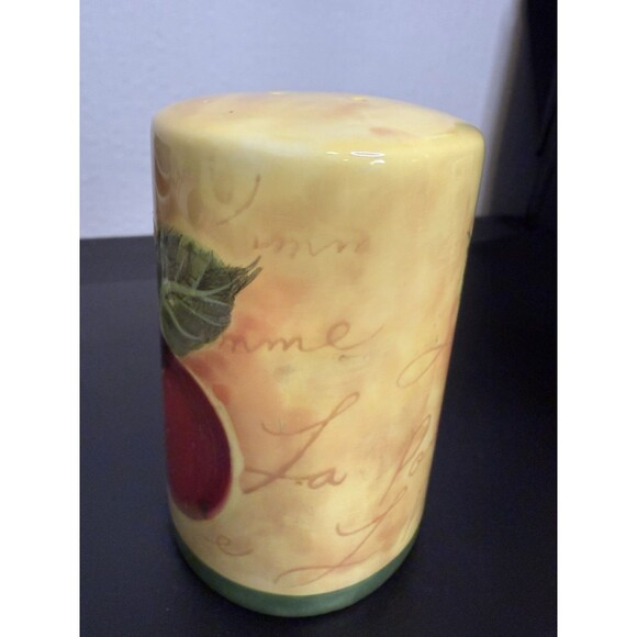 Vintage Fruit Design Ceramic Salt and Pepper Shakers Collectible Kitchen 3.5" H - Picture 6 of 8